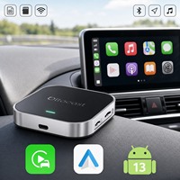 Ottocast Boîtier intelligent portable sans fil Bluetooth CarPlay Android Auto AI Box Android 13 4+64 Go Stockage extensible Adaptation universelle