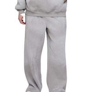 ชุดฮู้ดดี้สตรีทแวร์แฟชั่นใหม่สั่งทำพิเศษ ทรงโอเวอร์ไซส์ ผ้าหนา ล้างสีแบบแอซิดฟอก สไตล์ซันเฟด พร้อมออกแบบโลโก้ตามสั่ง สำหรับฤดูหนาว - Product Image 4