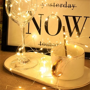 Ngoài trời không thấm nước <span class=keywords><strong>LED</strong></span> giáng sinh Đèn dây Đồng đèn chuỗi bền đầy màu sắc trang trí cho sử dụng trong nhà bao gồm hộp pin - Product Image 4