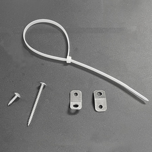 Conectores de Plástico y Acero Laminado en Frío de Calidad Superior para Muebles, Fijaciones Antivuelco de Fácil Instalación, Soportes para Estantes de Uso General - Product Image 1