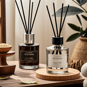 Hot Sale Square 100ml 150ml 200ml Glass Aroma <strong>Reed</strong> <strong>Diffuser</strong> <strong>Bottle</strong> With Scent Stick <strong>Reed</strong> Custom Color Aromatherapy Oil <strong>Bottle</strong> - Product Image 6
