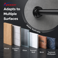 Tringle à rideau à tension ARODDY, taille personnalisée, compatible avec les tubes de 28 mm (49,4-61,0 pouces), fixation murale, système de verrouillage breveté