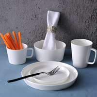 Ensemble de petit-déjeuner 5 pièces, vaisselle en céramique minimaliste nordique créative, vaisselle exquise pour les hôtels et l'usage quotidien
