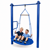 Balançoire suspendue ronde moderne Ropecube pour enfants, robuste, pour jardin, parc, aire de jeux, villa et école