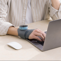 Ceinture de massage électrique portable pour le poignet avec fonctions de contrôle de la chaleur et de la minuterie pour soulager la douleur à la main, prévenir les blessures, batterie 800 mAh