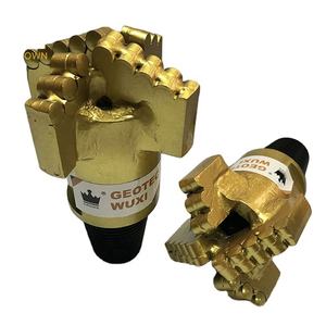 อายุการใช้งานยาวนาน5 5/8 "dia. Non-coring PDC Drag bit 4-Blade <span class=keywords><strong>2</strong></span> <span class=keywords><strong>3</strong></span>/8 "API reg. พินเกลียวเจาะน้ำได้ดีบิต - Product Image 2