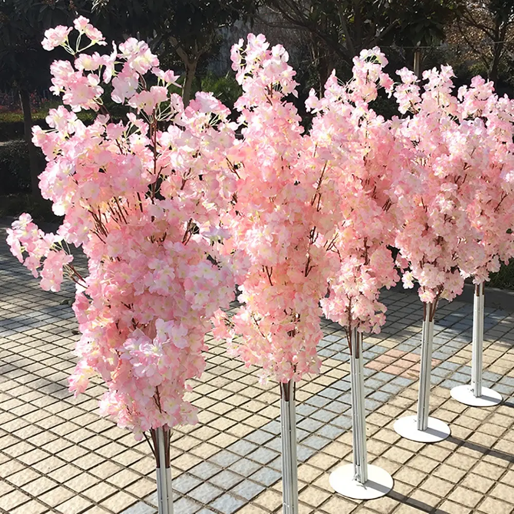 2024 arbre de fleurs de cerisier artificiel en gros pour la décoration