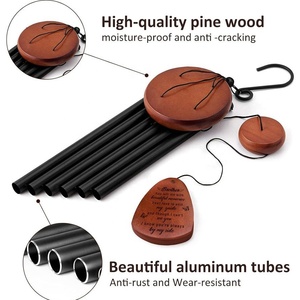 Carillons éoliens commémoratifs modernes pour l'extérieur, avec des tons profonds et résonants, cadeau de sympathie pour la perte de proches, <span class=keywords><strong>souvenir</strong></span> funéraire - Product Image 3