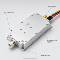 Module amplificateur de puissance RF personnalisable GUORESOUN 13W 25W 50W 400-470MHz avec boîtier en alliage d'aluminium pour systèmes répéteurs de talkie-walkie