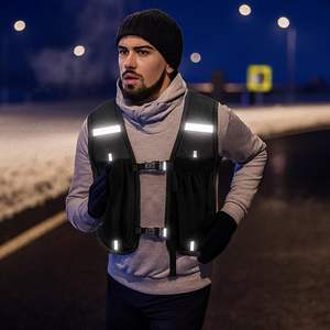 Sac de sport de plein air léger en nylon imperméable et respirant avec porte-téléphone réfléchissant et gilet d'hydratation pour la course à pied - Product Image 5