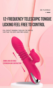 Vibrateur Dildo Rapide pour Orgasme, Stimulation Clitoridienne et Point G, Chauffant, Télescopique, Jouet Sexuel Adulte <span class=keywords><strong>USB</strong></span> pour Femme - Product Image 5