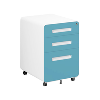 Armoire de rangement métallique réglable sur roulettes, mobile, résistante à l'eau, pour bureau commercial, école, salle de sport, classement de dossiers
