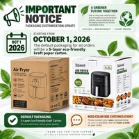 Airfryer Numérique Double Four 2800W Avec Menu Tactile, Pizza Maker, Technologie Rapid Air