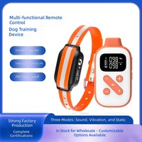 Collier anti-aboiement pour chien en plastique, étanche IPX7, télécommandé, avec fonctions sonores/vibrations/électrostatiques, pour la prévention des aboiements (nouveau modèle, vente en gros)