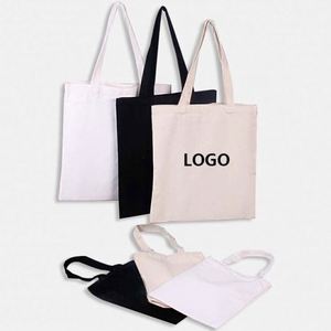 Sacs fourre-tout en toile de coton écologiques réutilisables avec logo personnalisé pour femmes - Taille et couleur personnalisables pour usage promotionnel - Product Image 1