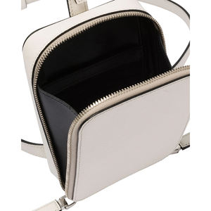 Bolso cruzado de cuero sintético para hombre, bandolera de cuero sintético con logotipo personalizado, color blanco - Product Image 5