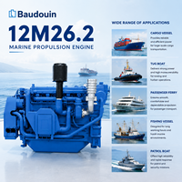 Motor de Propulsión Marina Baudouin 12M26.2, Motor Diésel V12 de 662-883kW para Buques de Carga, Remolcadores y Transbordadores