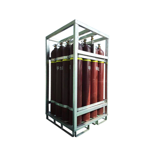 Kaliteli özelleştirilmiş hafif çelik istiflenebilir katlanabilir silindirler sanayi gaz Stillage kafes - Product Image 4