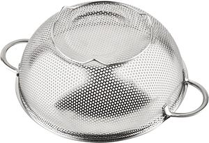 Ensemble de passoires tendance pour fruits et légumes en acier inoxydable, finition argentée polie, écologique, pour égoutter, laver et stocker, pour la cuisine domestique - Product Image 4