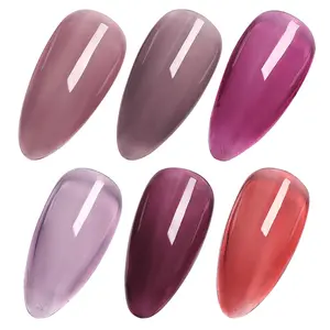 Ensemble de vernis à ongles violet, Base de Gel UV, soins des ongles, peinture colorée, Gels vernis à ongles, couleur, ensemble de Gel Uv