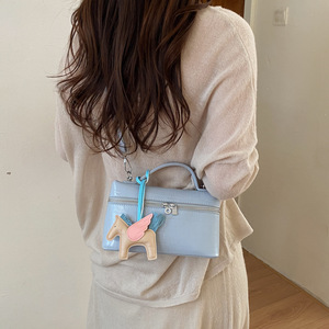 <span class=keywords><strong>Sac</strong></span> à bandoulière carré pour femme en cuir texturé motif pierre, haute qualité, nouvelle collection 2026, <span class=keywords><strong>tendance</strong></span>, polyvalent, élégant, luxe léger - Product Image 6
