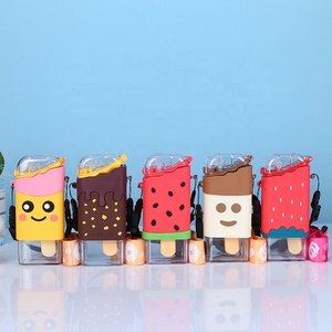 Bình Nước Trẻ Em Hình Que Kem Hoạt Hình Bằng Nhựa Có Dây Đeo Ống Hút Bình Đựng Bánh Donut Toma Todo Nino Bằng Nhựa Cho Trẻ Em - Product Image 6