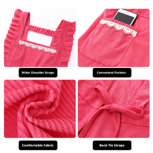 Delantal de Pana con Logotipo Personalizado, Estilo Princesa, para Cocina y Hogar, Ropa Protectora para Cocinar y Catering, Novedad 2026, Popular en Internet - Product Image 4