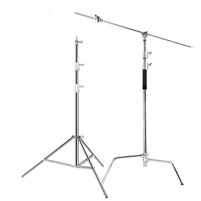 280cm Professional Stainless Steel Photographic Equipment Accessories Duty Magic Studio Light Stand Holder