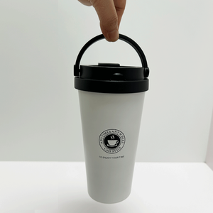 Stainless Steel Vacuum Tumbler 17oz Double Wall Travel Mug With Lid Thermal Insulation <b>Coffee</b> Cup Minimalist Design - Product Image 5