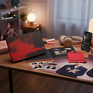 Productos K-Pop Mini AlbumHello World Photobook Ver. Póster doblado PhotoBook 80P PhotoCard Tarjeta de mensaje oculto de la CD-R - Product Image 3