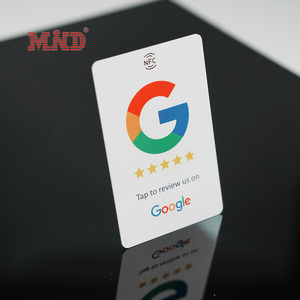 Google temassız yorumlar Google NFC çip sosyal medya QR kodu gözden geçirme plastik kartvizit - Product Image 2