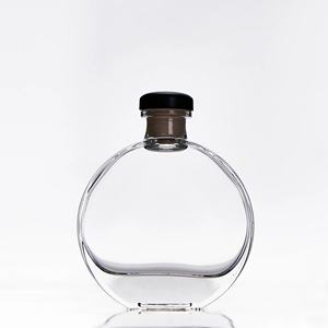 Riciclabile 50ml di forma rotonda Decanter di Whisky per liquore piccole bevande portatili Whisky vodka bottiglie di vetro - Product Image 5