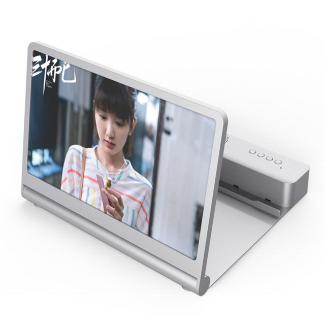 F12 12-Inch 3D Creative Cross-Border Private Model Mobile Phone Holder with Wireless for Bluetooth Speaker Card-Inserting