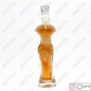 Chất Lượng Cao Phụ Nữ Hình Dạng Cơ Thể Ưa Thích Chai Rượu Thủy Tinh Vodka Rượu Brandy Rum Chai Rượu - Product Image 5