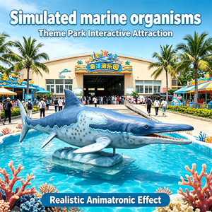 Modèle de <span class=keywords><strong>requin</strong></span> marin animatronique réaliste, créature marine simulée, décoration pour parc aquatique, piscine, divertissement interactif - Product Image 5