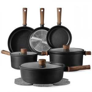 Juego de Utensilios de Cocina Modernos de Aluminio Fundido, Ecológicos, con Interior Antiadherente, Asas de Baquelita, Exterior Resistente <span class=keywords><strong>a</strong></span> Altas Temperaturas, para el Hogar - Product Image 1