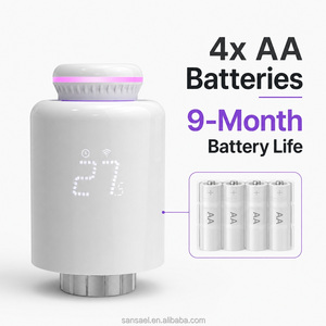 Valve thermostatique intelligente pour <span class=keywords><strong>radiateur</strong></span> Tuya WiFi, <span class=keywords><strong>thermostat</strong></span> programmable pour <span class=keywords><strong>radiateur</strong></span>, affichage LED, compatible avec Alexa Google Home - Product Image 1