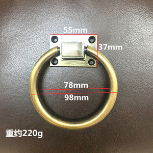 European Minimalist Zinc Alloy Ring <b>Drawer</b> Handle A2167 White Chrome Furniture Hardware - Product Image 2