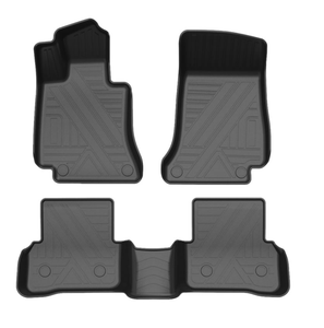 Tapetes <span class=keywords><strong>de</strong></span> Piso 3D TPE AUTOBO <span class=keywords><strong>para</strong></span> Mercedes-Benz Clase C W205 (2016-2020) RWD, Impermeables <span class=keywords><strong>para</strong></span> Todo Clima, Antideslizantes, Ajuste Personalizado - Product Image 1