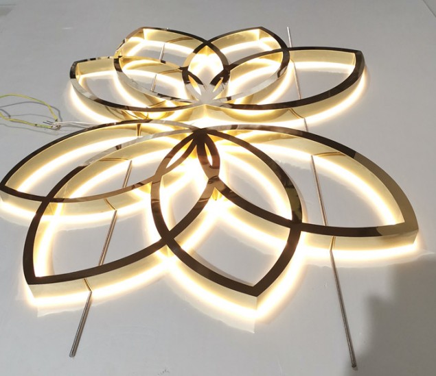 Наружная подсветка, буквенная вывеска, яркая светодиодная подсветка