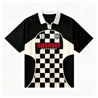 Nouvelle arrivée, maillot de football vintage personnalisé avec col, unisexe, coupe ample, design parfait, vêtements de sport de luxe, polo de football de rue