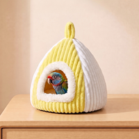 Nid suspendu en peluche pour oiseaux, abri-caverne pour dormir, pour perruche, caturière, conure, petit perroquet, utilisation en cage