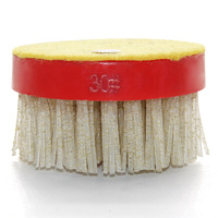 Brosse de polissage de 4 pouces fabriquée en Chine, micro-brosse de polissage, tampon de polissage personnalisé, outil de polissage industriel en diamant