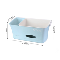 Panier de rangement suspendu détachable pour chevet, en plastique PP, pour lit superposé de dortoir, chambre d'enfant