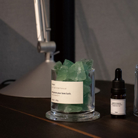 Statue décorative pour la maison Mescente en céramique en forme de pierre de cristal parfumée, diffuseur d'huiles essentielles aromatiques