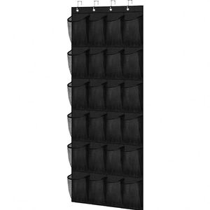 Organisateur mural pliable pour chaussures avec 24 compartiments en maille - Product Image 2