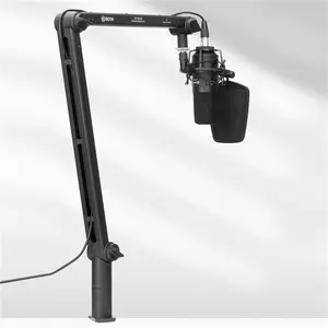 बोया BY-BA30 निलंबन कैंची कोण कुंडा माइक्रोफोन Mic के साथ खड़े कीबोर्ड के लिए BoomArm प्रसारण