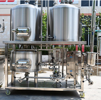 Équipement de brassage de bière artisanale 100L, équipement de fermentation de bière, projet clé en main avec cuve de fermentation