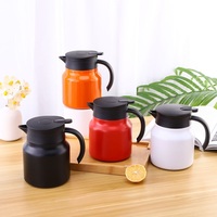 Carafe à café/thé isotherme à double paroi en acier inoxydable 316 de 800 ml, grande capacité, design moderne, pour usage domestique