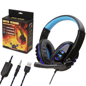 Auriculares para juegos con cable que brillan con LED, PS4, portátil, tableta, teléfono inteligente, consola de juegos para ordenador, diadema deportiva electrónica especial - Product Image 6